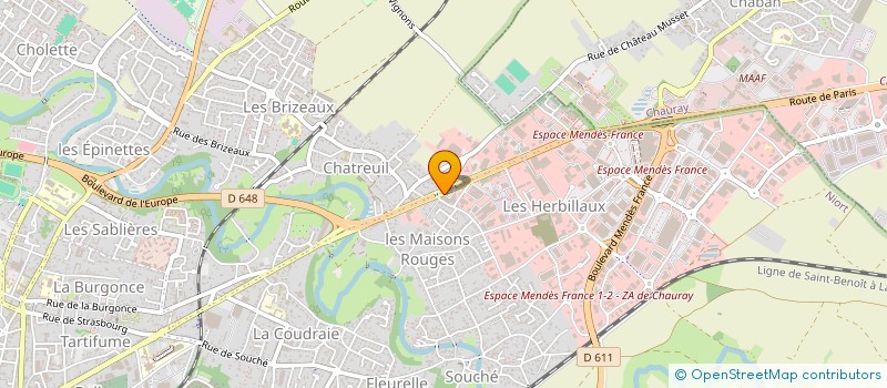 localisation de l'entreprise 3 PAPILLONS à NIORT