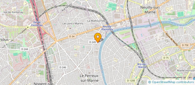 localisation de l'entreprise 3 PETITS CAILLOUX  LE PERREUX-SUR-MARNE