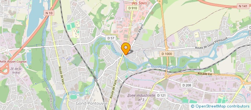 localisation de l'entreprise 3 PLACE DE LA CHAUME  GOND-PONTOUVRE