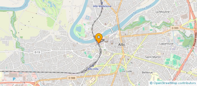 localisation de l'entreprise 3 PLACE DU CHATEAU  ALBI