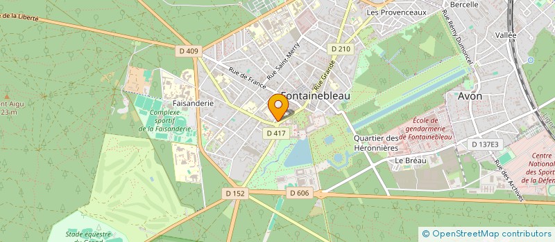 localisation de l'entreprise 3 PLACE GENERAL DE GAULLE  FONTAINEBLEAU