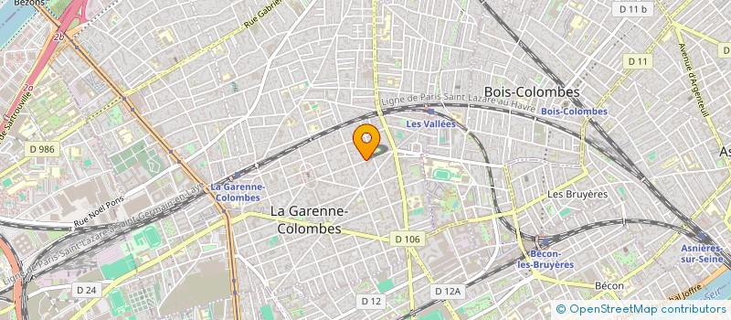 localisation de l'entreprise 3 POINTS COACHING à LA GARENNE-COLOMBES