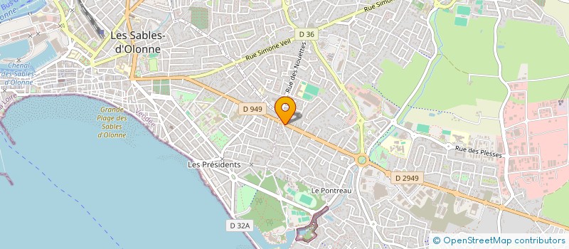 localisation de l'entreprise 3 R à LES SABLES D'OLONNE
