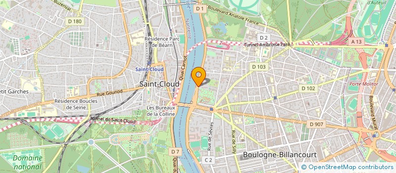 localisation de l'entreprise 3 R  BOULOGNE BILLANCOURT