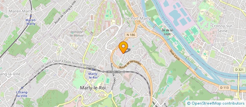 localisation de l'entreprise 3.R.A IMMOBILIER  LE PORT-MARLY