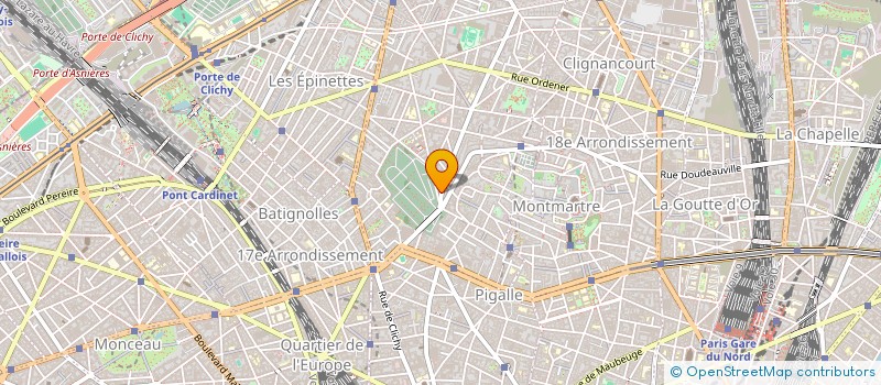 localisation de l'entreprise 3 RUE DAMREMONT 75018  PARIS