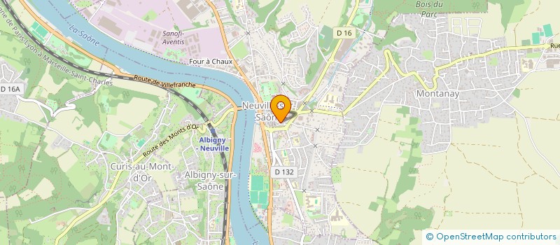 localisation de l'entreprise 3 RUE DE BIRON  NEUVILLE-SUR-SAONE