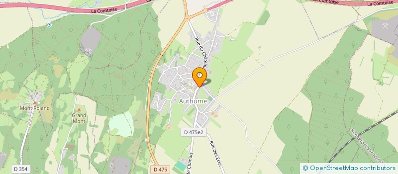 localisation de l'entreprise 3 RUE DE CHANOIS  AUTHUME