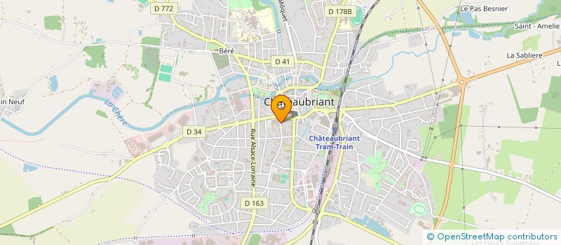 localisation de l'entreprise 3 RUE DE LA BARRE  CHATEAUBRIANT