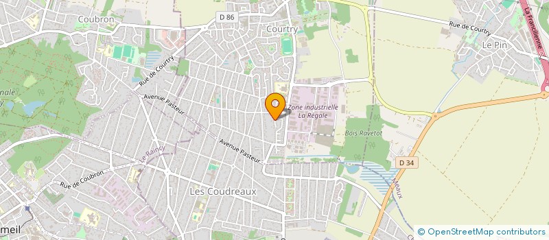 localisation de l'entreprise 3 RUE DES VIGNES  COURTRY