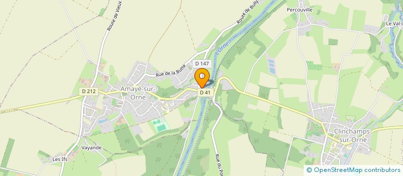 localisation de l'entreprise 3 RUE DU BAC  AMAYE-SUR-ORNE