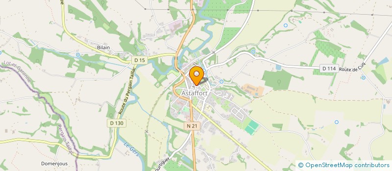 localisation de l'entreprise 3 RUE DU VERT  ASTAFFORT