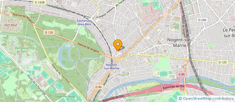 localisation de l'entreprise 3 RUE NEUVE  NOGENT-SUR-MARNE