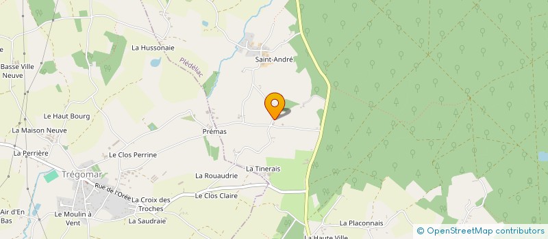 localisation de l'entreprise 3 RUE VILLEDENEU  PLEDELIAC