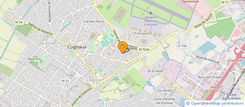 localisation de l'entreprise 3 S  CUGNAUX