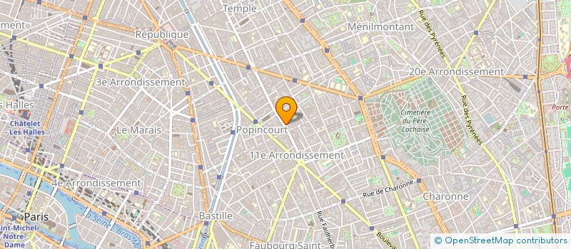 localisation de l'entreprise 3 S  PARIS