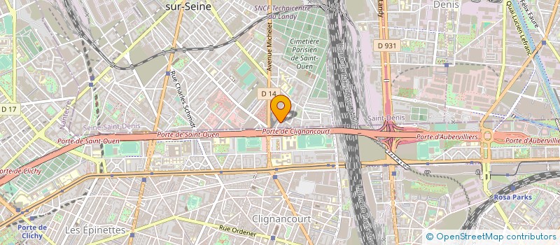 localisation de l'entreprise 3.S. à SAINT-OUEN-SUR-SEINE
