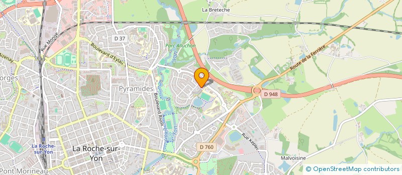 localisation de l'entreprise 3'S ADVENTURE à LA ROCHE-SUR-YON