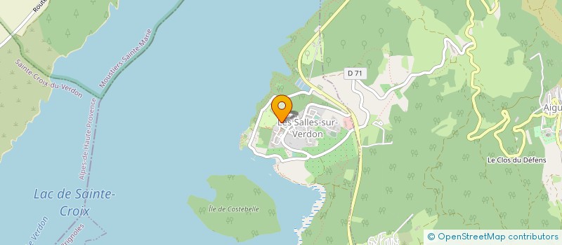 localisation de l'entreprise 3 SENICE à LES SALLES-SUR-VERDON
