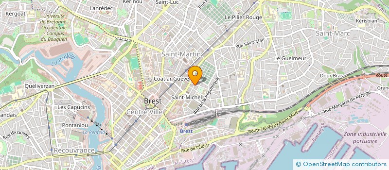 localisation de l'entreprise 3 STARS à BREST