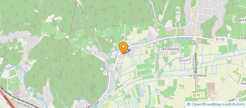 localisation de l'entreprise 3 T+  PIOLENC