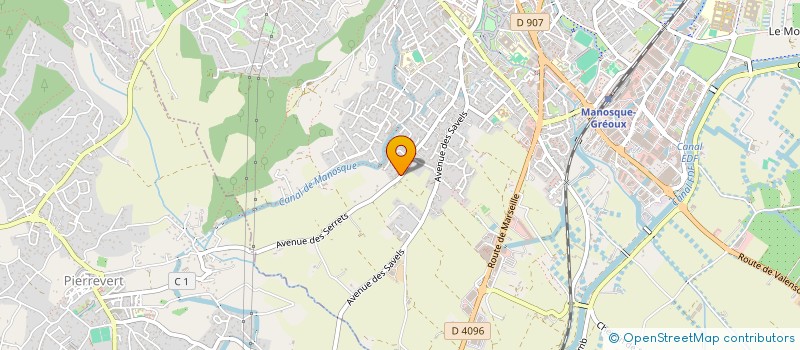 localisation de l'entreprise 3 V PROVENCE & ASSOCIES à MANOSQUE