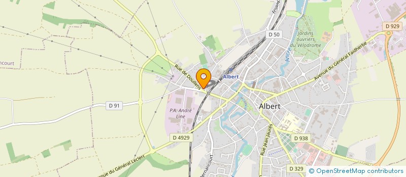 localisation de l'entreprise 3 VALLET VEHICULES à ALBERT