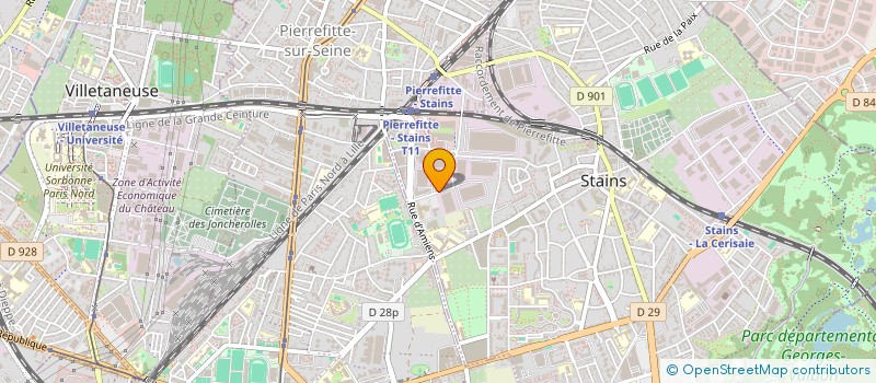 localisation de l'entreprise 3 VDF RETAIL à STAINS