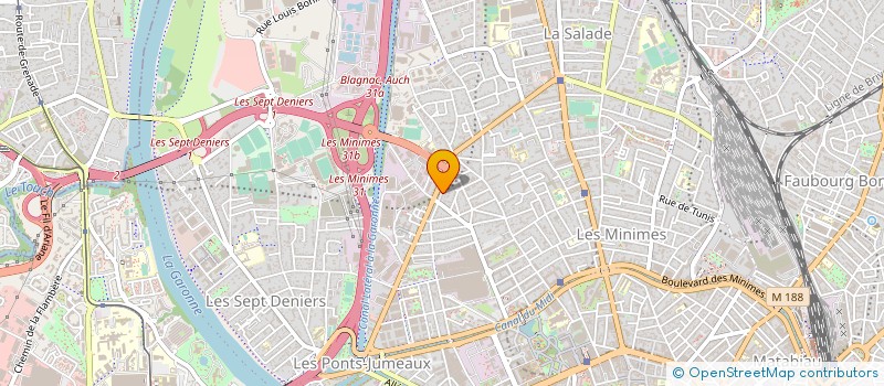 localisation de l'entreprise 3 W AUTO à TOULOUSE