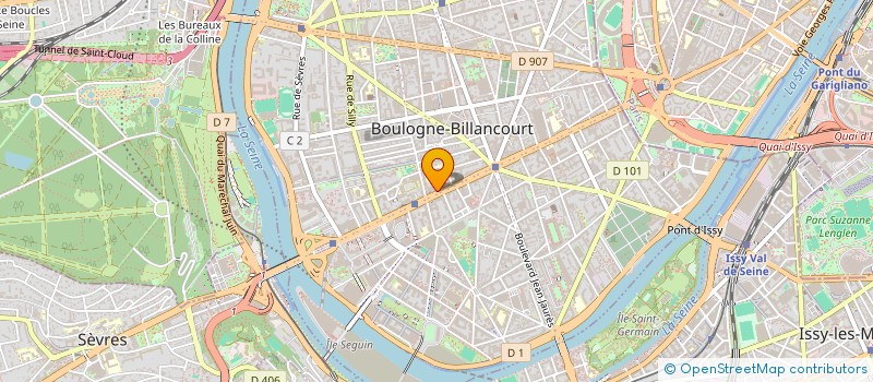 localisation de l'entreprise 3 Z PARTNERS à BOULOGNE-BILLANCOURT