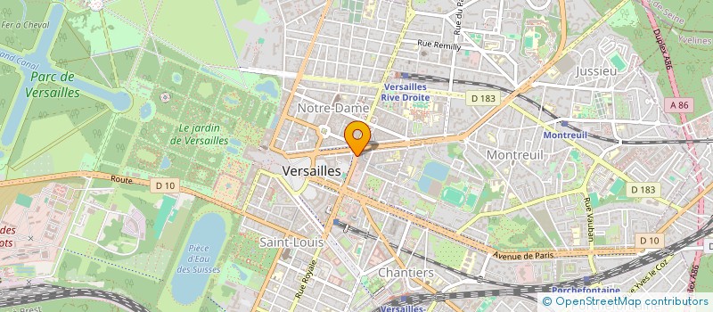 localisation de l'entreprise 30/30 à VERSAILLES