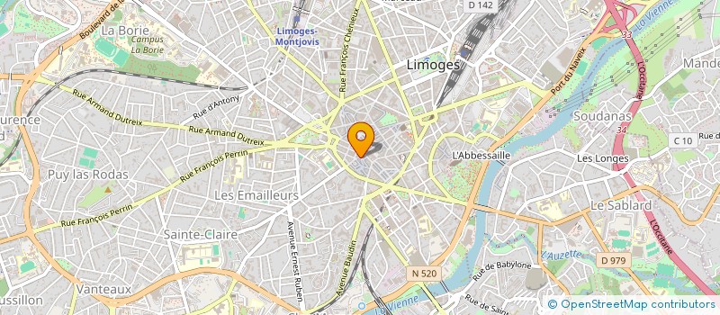 localisation de l'entreprise 30' à LIMOGES