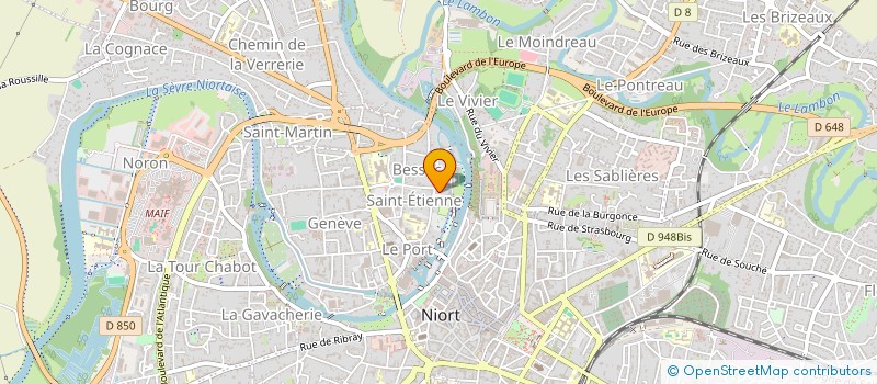 localisation de l'entreprise 30 MINUTES SPORT à NIORT