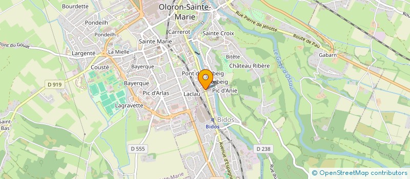 localisation de l'entreprise 3004  OLORON SAINTE MARIE