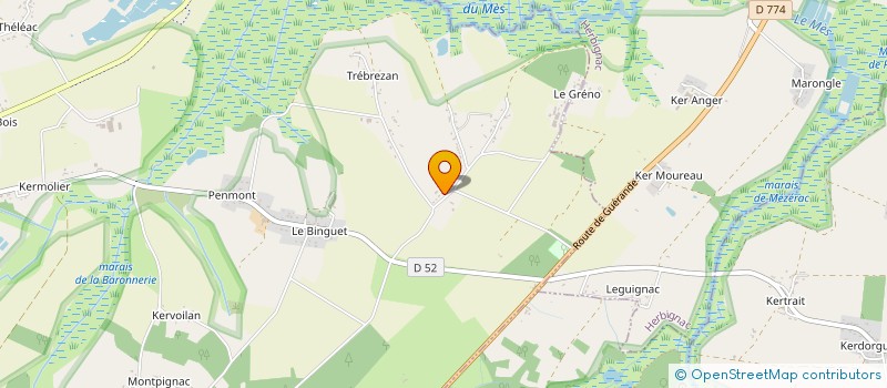 localisation de l'entreprise 301 335 055 à GUERANDE