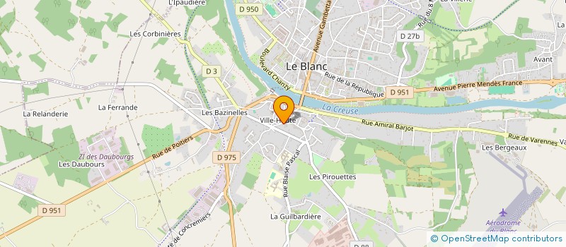 localisation de l'entreprise 3015 à LE BLANC