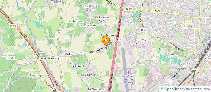 localisation de l'entreprise 302 404 629 à CHARNAY-LES-MACON