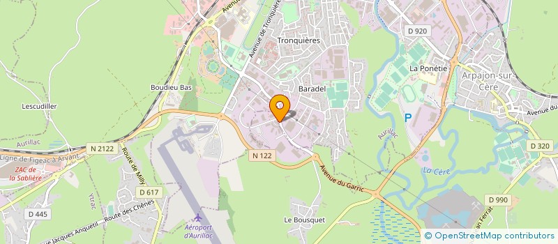 localisation de l'entreprise 304 205 008  à AURILLAC
