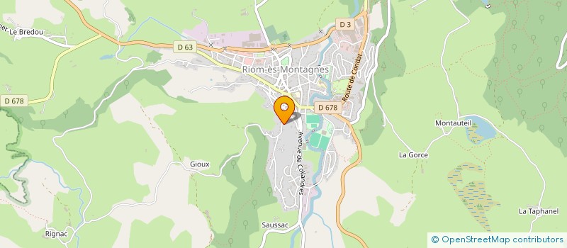 localisation de l'entreprise 304 519 317 à RIOM-ES-MONTAGNES