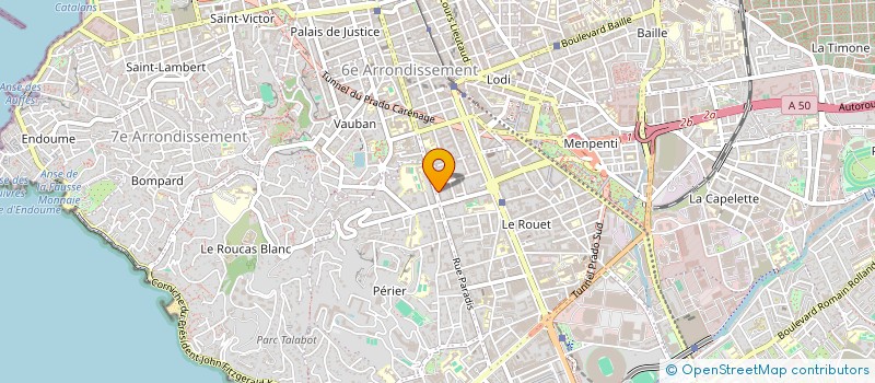 localisation de l'entreprise 305 RUE PARADIS à MARSEILLE