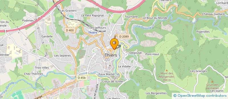 localisation de l'entreprise 306 231 762   THIERS