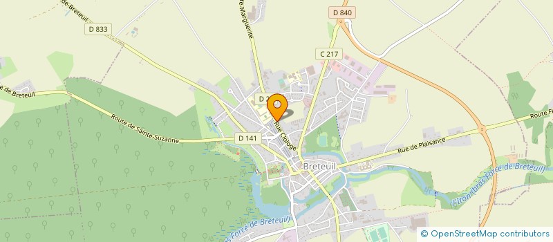 localisation de l'entreprise 306 393 422 à BRETEUIL