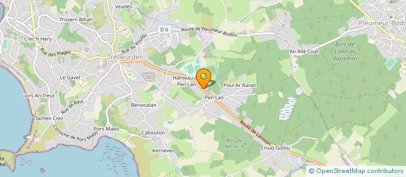 localisation de l'entreprise 306 951 542   TREBEURDEN