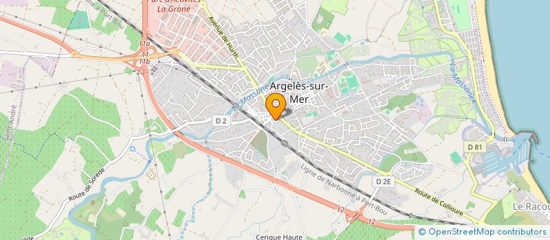 localisation de l'entreprise 309 039 030 à ARGELES-SUR-MER
