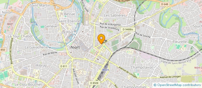 localisation de l'entreprise 31 A 33 AVENUE DE PARIS à NIORT