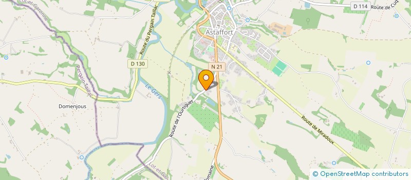 localisation de l'entreprise 31 RO 40B  ASTAFFORT