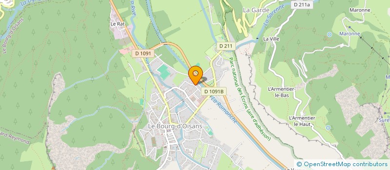 localisation de l'entreprise 31 RUE DES GRANDES ROUSSES  LE BOURG-D'OISANS