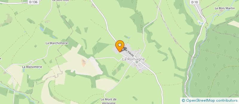 localisation de l'entreprise 311 591 127   LA ROMAGNE