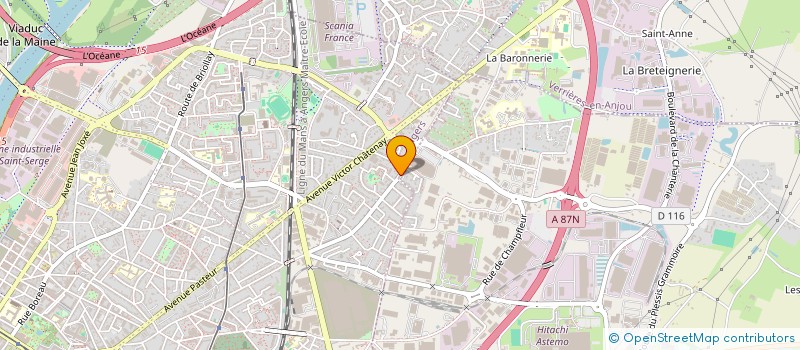 localisation de l'entreprise 311 BANCHAIS à ANGERS
