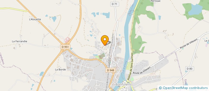 localisation de l'entreprise 312 976 699 à CONFOLENS